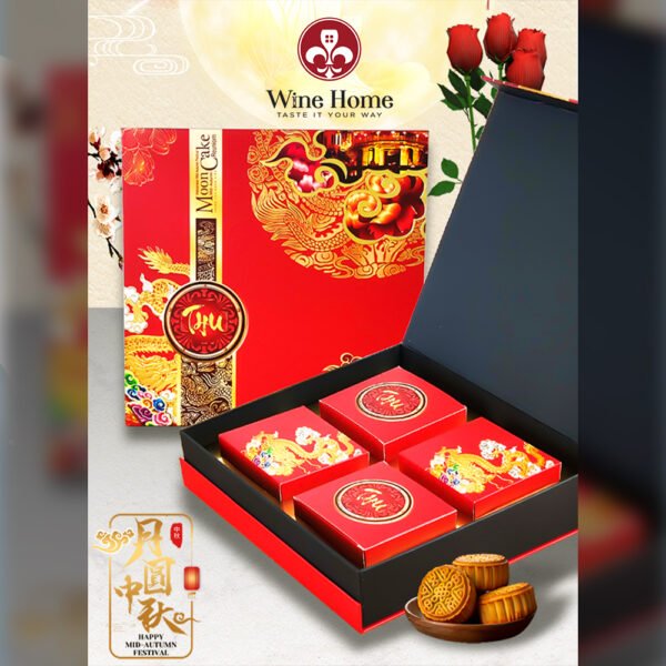 Hộp quà bánh trung thu cao cấp Trăng Vàng Phú Quý 02