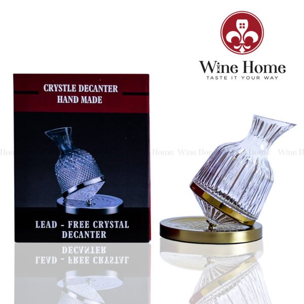 decanter xoay mạ vàng
