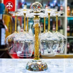 Ly rượu vang pha lê Saint Louis Crystal 550ml mạ vàng | Rượu Vang Nhập Khẩu Cao Cấp Ly rượu vang pha lê Saint Louis Crystal 550ml mạ vàng