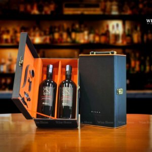 Hộp Quà Rượu Vang 2 Chai Rượu Vang Ý 125 Primitivo Del Salento – Quà Tặng Đẳng Cấp Từ Vùng Salento | Rượu Vang Nhập Khẩu Cao Cấp Hộp quà rượu vang 2 chai rượu vang Ý 125 Primitivo del Salento