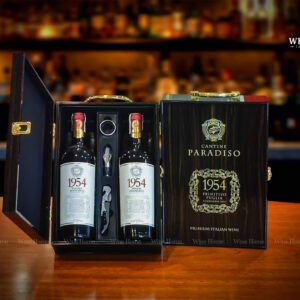 Hộp quà rượu vang 2 chai rượu vang Ý 1954 Primitivo Paradiso