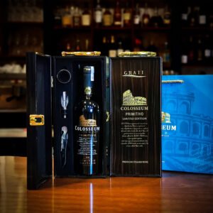 Hộp quà rượu vang 1 chai rượu vang Ý Colosseum Primitivo Limited Edition