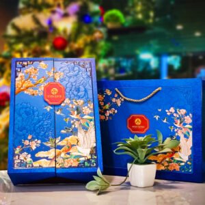 Hộp quà tết cao cấp Sắc Xuân 08 | Rượu Vang Nhập Khẩu Cao Cấp Hộp quà tết cao cấp Sắc Xuân