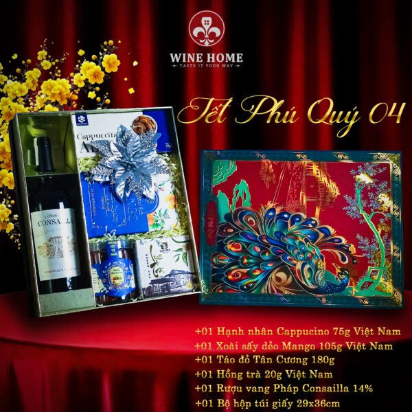 Hộp quà tết cao cấp 2025 Tết Phú Quý