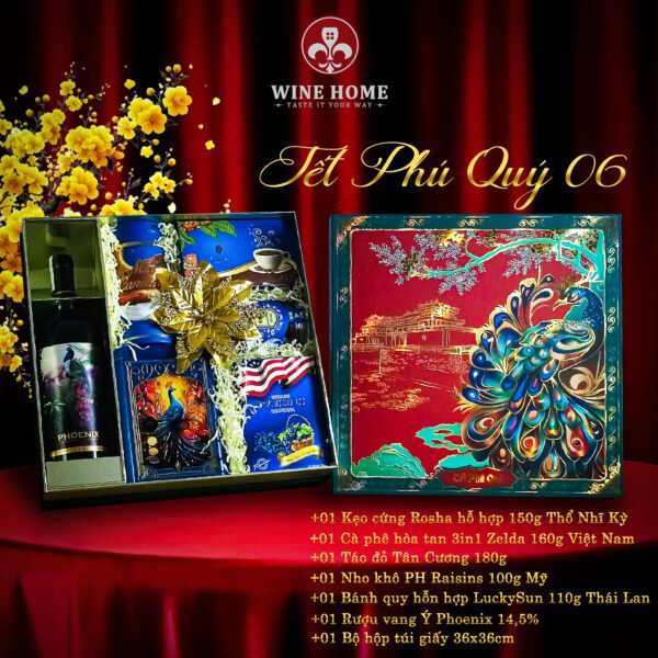 Hộp quà tết cao cấp 2025 Tết Phú Quý