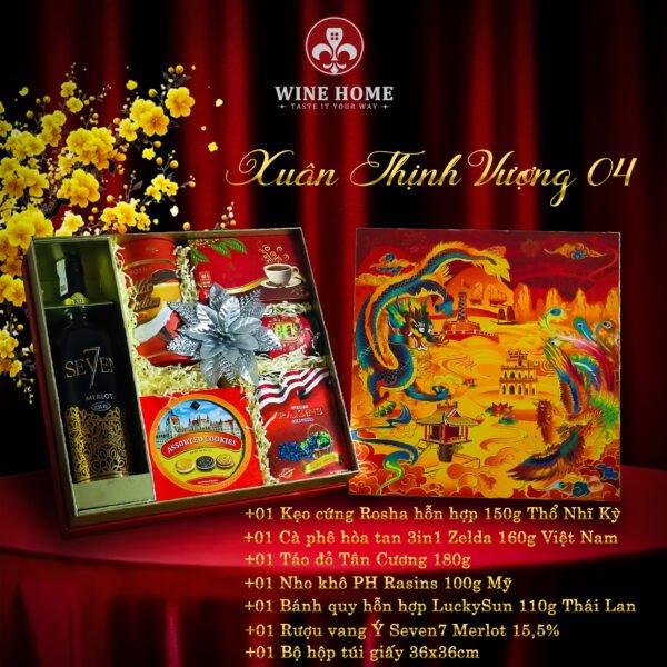 Hộp quà tết cao cấp 2025 Xuân thịnh vượng 04