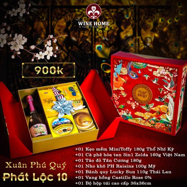 Hộp quà tết cao cấp 2025 Xuân Phú Quý Phát Lộc 10