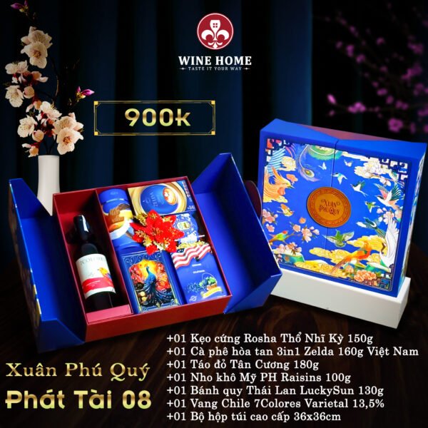 Hộp quà tết cao cấp 2025 Xuân Phú Quý Phát Tài 07