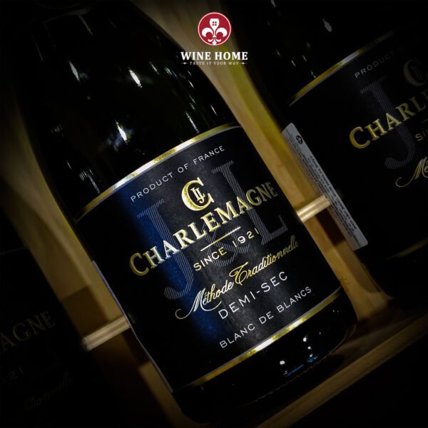 Rượu Sparkling Charlemagne Demi Sec Blanc De Blancs
