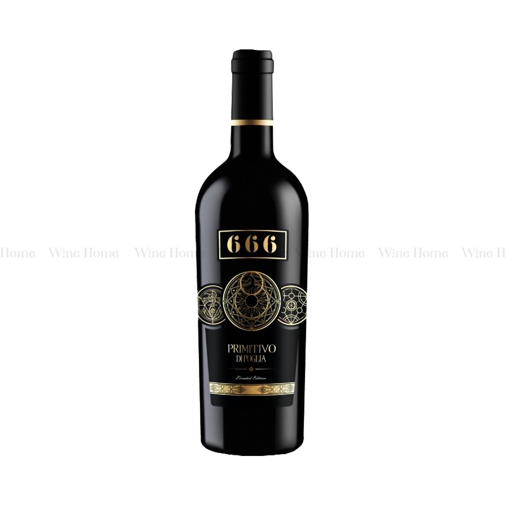 Rượu vang Ý 666 Primitivo di Puglia – Siêu phẩm vang Ý 18,5% cho người yêu vị mạnh mẽ | Rượu Vang Nhập Khẩu Cao Cấp Rượu vang Ý 666 Primitivo di Puglia