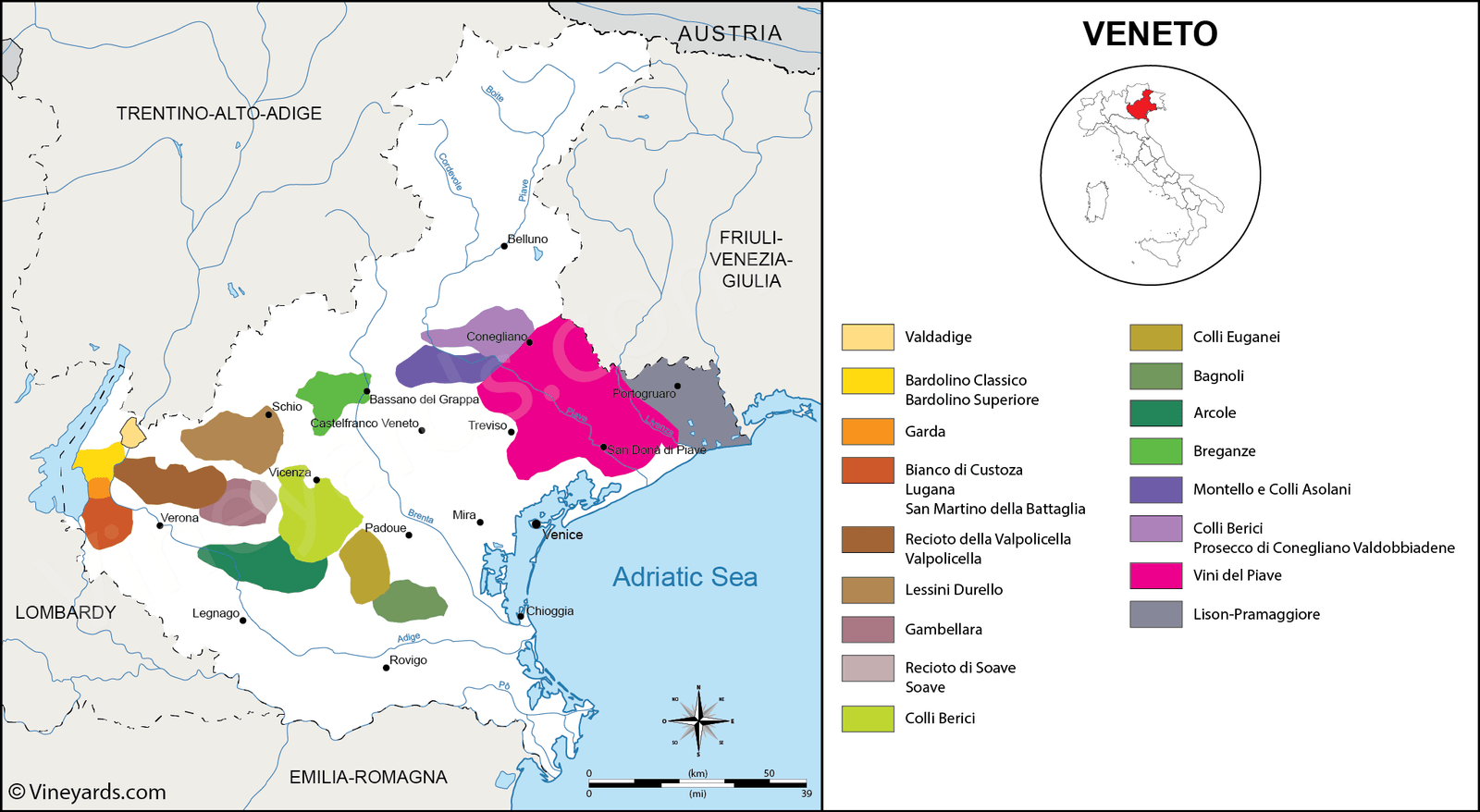 Vùng rượu vang Veneto