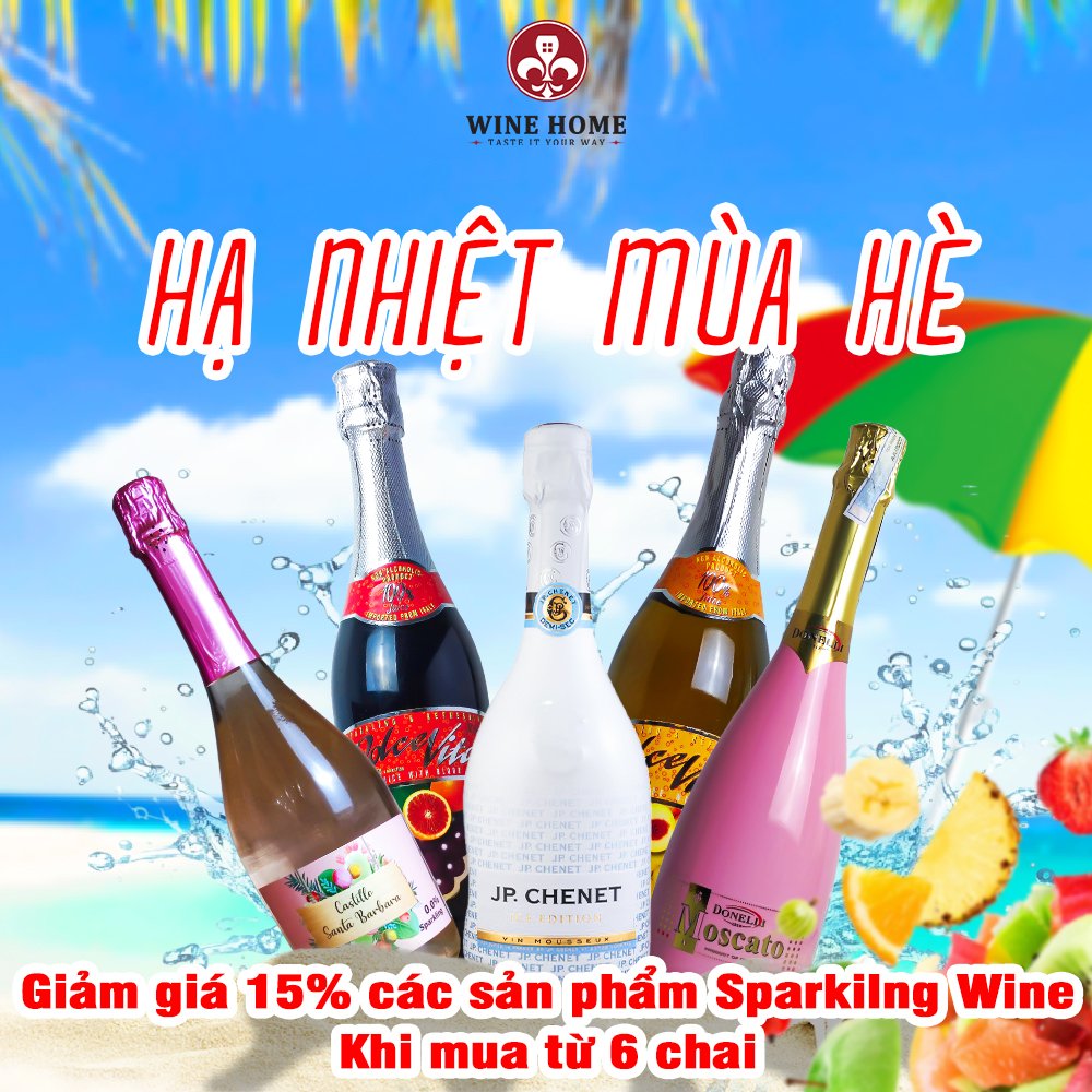 Hạ Nhiệt Mùa Hè – Giảm Ngay 15% Các Sản Phẩm Rượu Vang Sparkling Tại WineHome | Rượu Vang Nhập Khẩu Cao Cấp Hạ Nhiệt Mùa Hè – Giảm Ngay 15% Các Sản Phẩm Rượu Vang Sparkling Tại WineHome