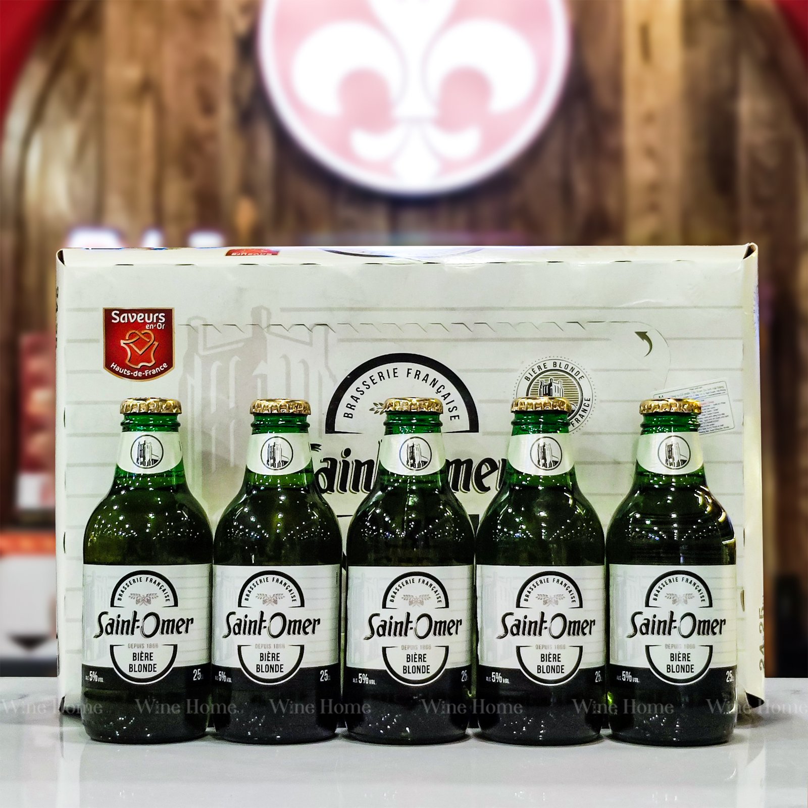 Bia Saint Omer 250ml Nhập Khẩu Pháp | Hương Vị Mạch Nha Thanh Mát | Rượu Vang Nhập Khẩu Cao Cấp Bia Saint Omer 250ml