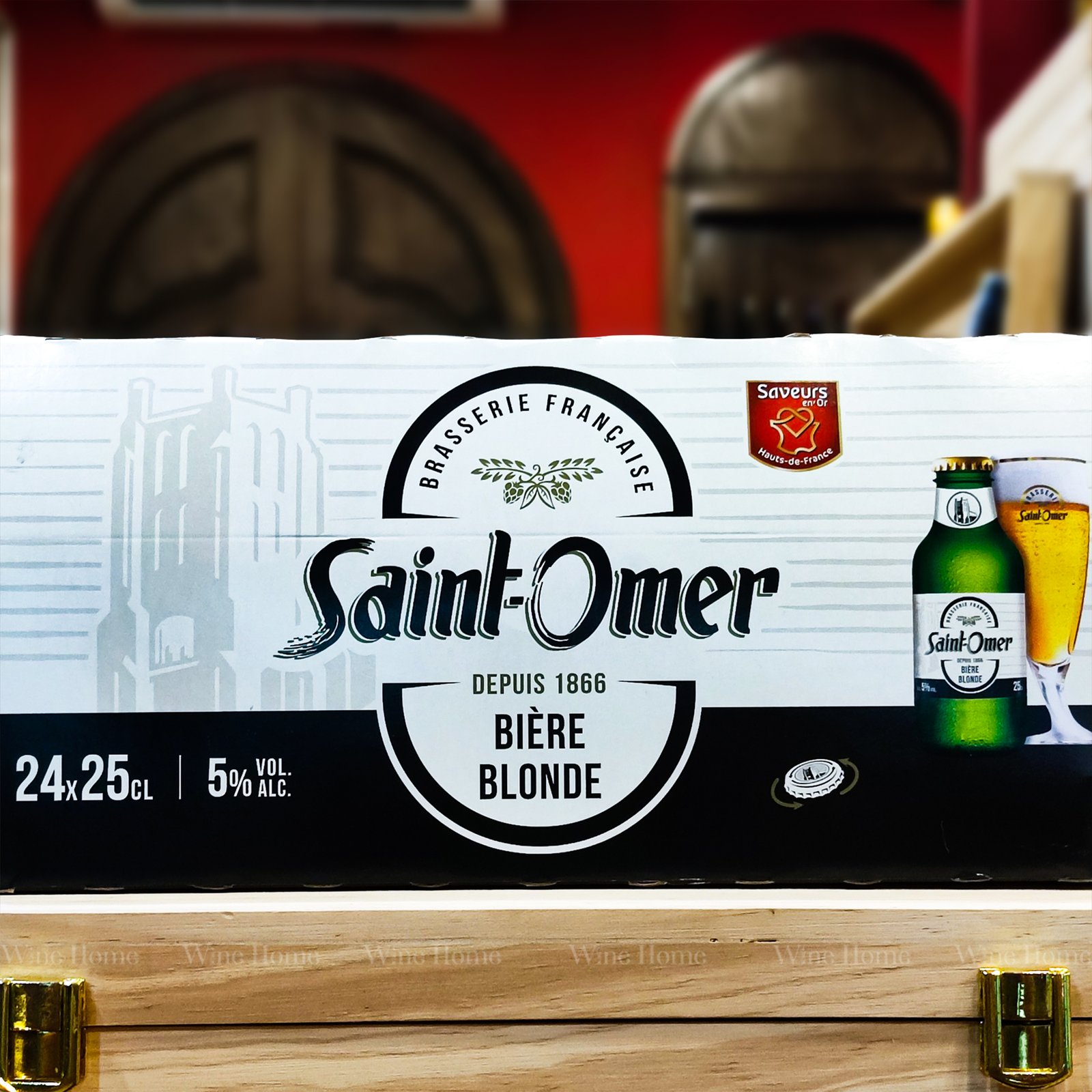 Bia Saint Omer 250ml Nhập Khẩu Pháp | Hương Vị Mạch Nha Thanh Mát | Rượu Vang Nhập Khẩu Cao Cấp Bia Saint Omer 250ml