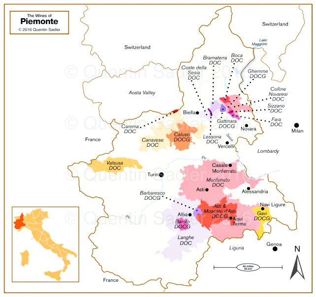 Tìm hiểu vùng rượu vang Piedmont – Vùng rượu vang hảo hạng của Ý, nơi khai sinh Barolo | Rượu Vang Nhập Khẩu Cao Cấp Vùng rượu vang Piedmont