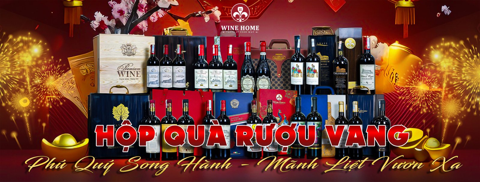 Hộp quà rượu vang, quà tặng rượu vang cao cấp