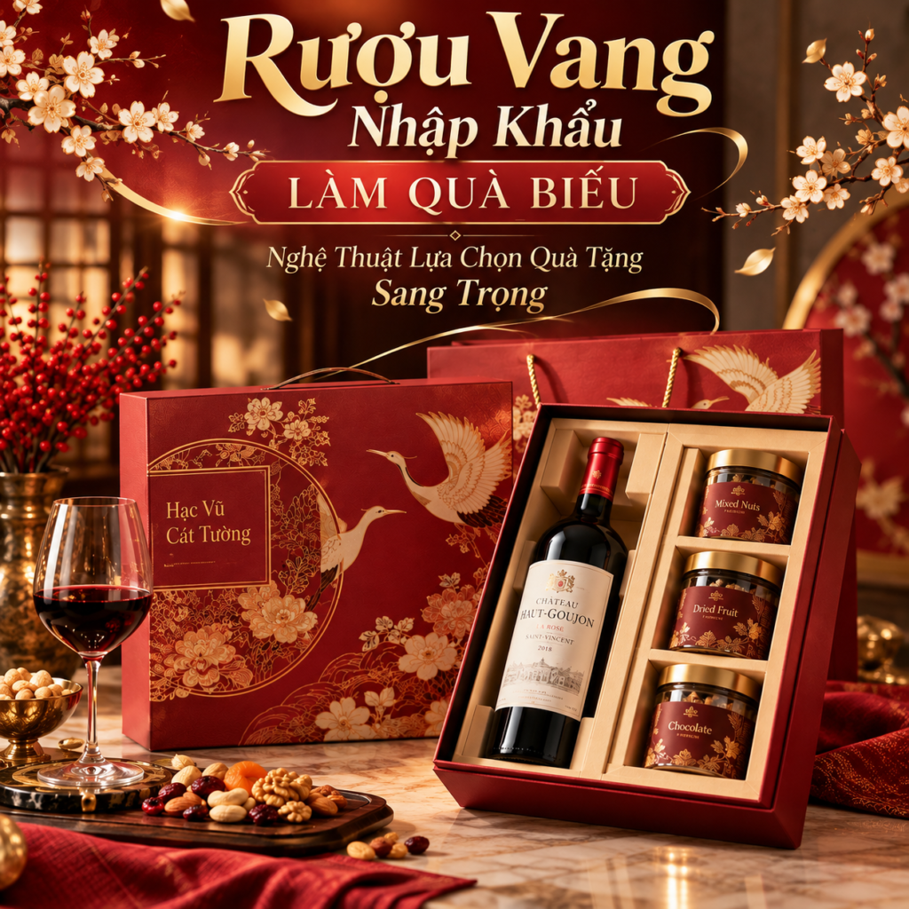 Rượu Vang Nhập Khẩu Làm Quà Biếu – Nghệ Thuật Lựa Chọn Quà Tặng Sang Trọng