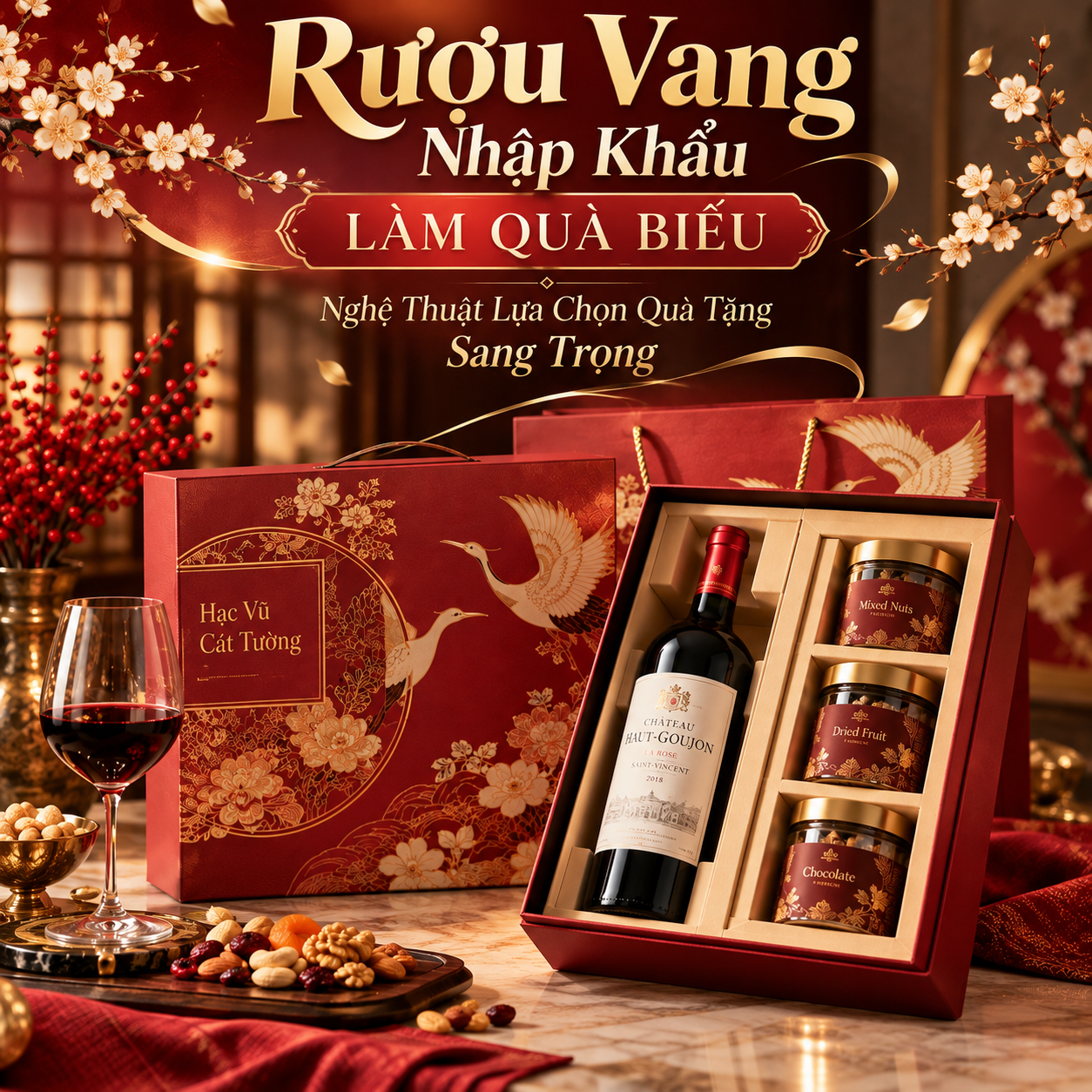 Rượu Vang Nhập Khẩu Làm Quà Biếu – Nghệ Thuật Lựa Chọn Quà Tặng Sang Trọng